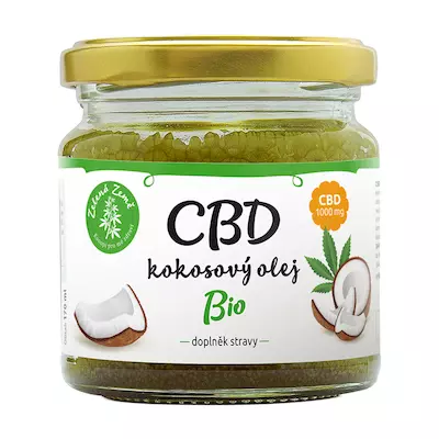 CBD kokosový olej, 170ml, Zelená Země