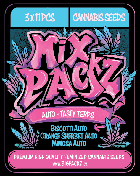 MIX PACKZ Auto Tasty Terps, samonakvétací semena, 33 ks