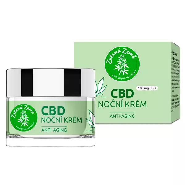 Nočný krém CBD, 50 ml, Green Earth
