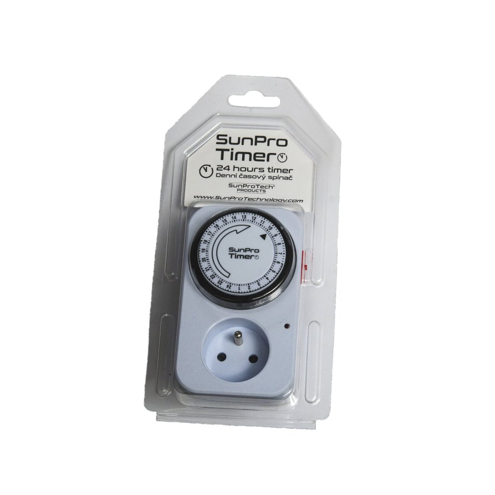 Levně SunPro Timer - mechanické spínací hodiny do zásuvky