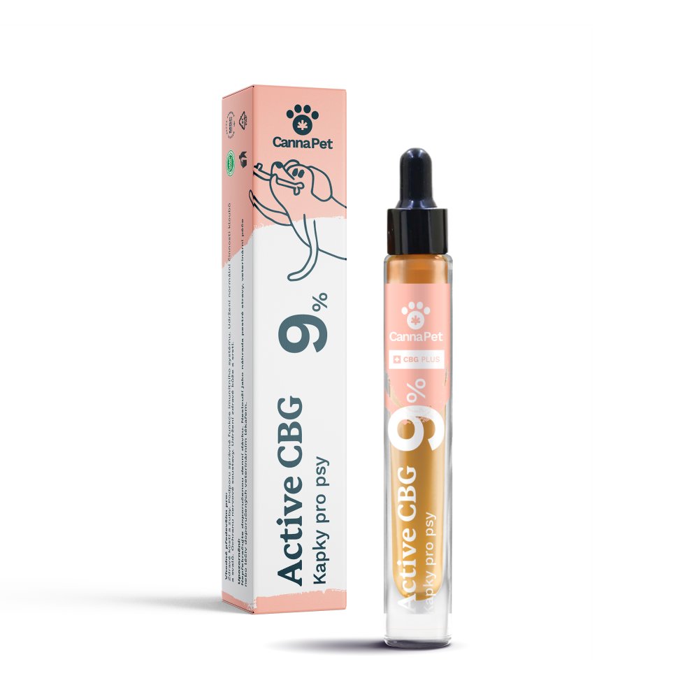 CannaCare PET Active kapky 9 % pro psy, 7 ml