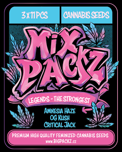 MIX PACKZ Legends High Voltage, feminizovaná semena, 33 ks