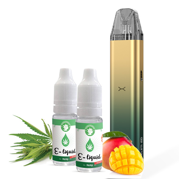 Levně CBD vaporizační balíček (vaporizační pero + 2x liquid), Zelená Země