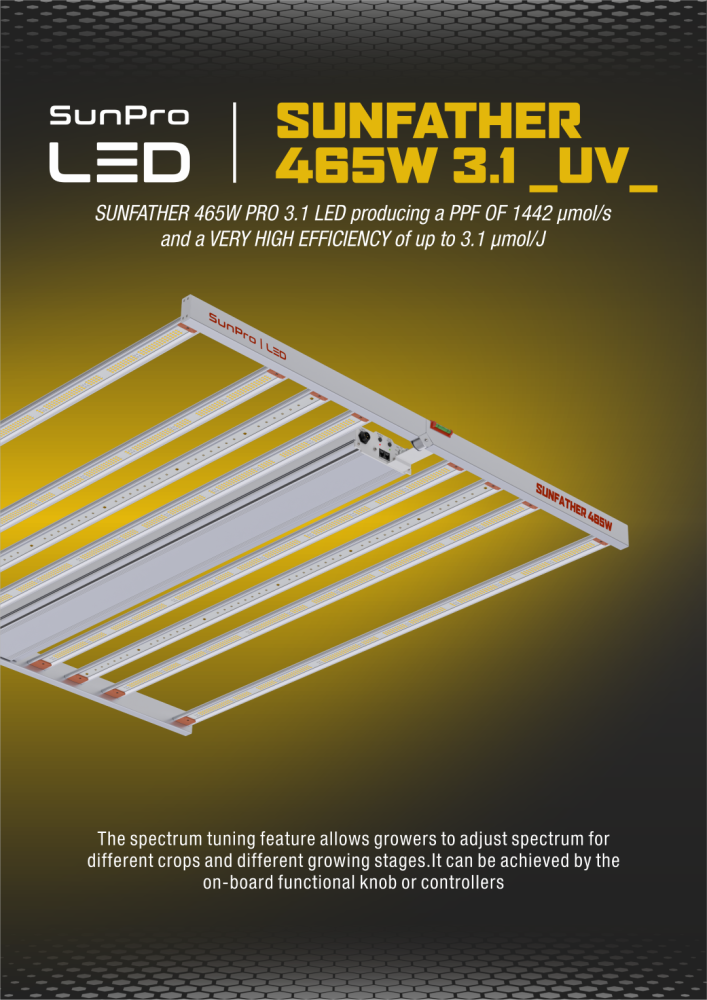 Levně SunPro SUNFATHER 465W -3.1 UV- LED